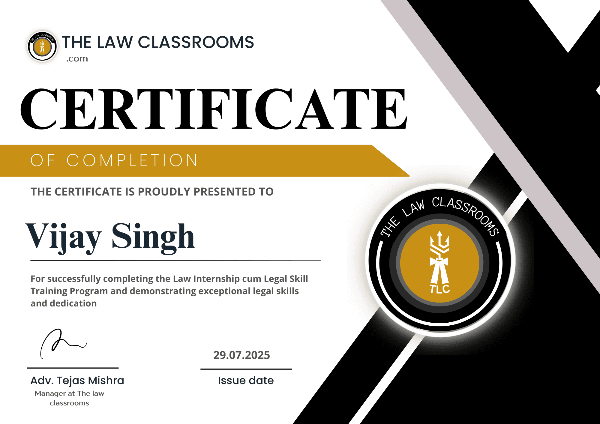 Certificate Preview